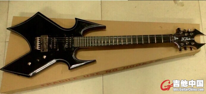 B.C. Rich Trace Warbeast 战兽 银色轨迹 双摇24品电吉他.jpg