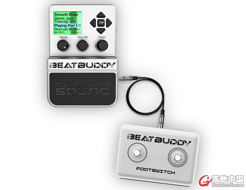 BeatBuddy Attached To Footswitch_副本.jpg