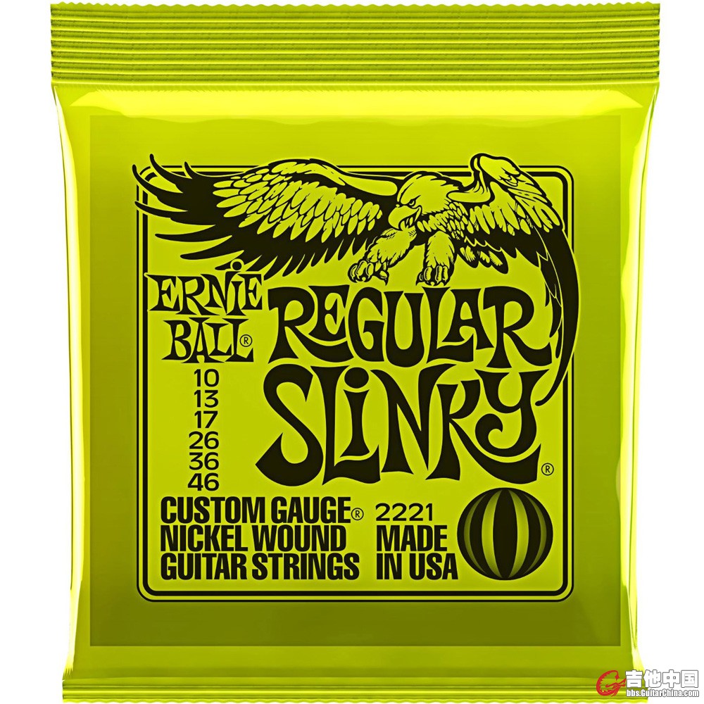 型号：Regular Slinky 2221 规格：010、013、017、026、036、046 产地：美国