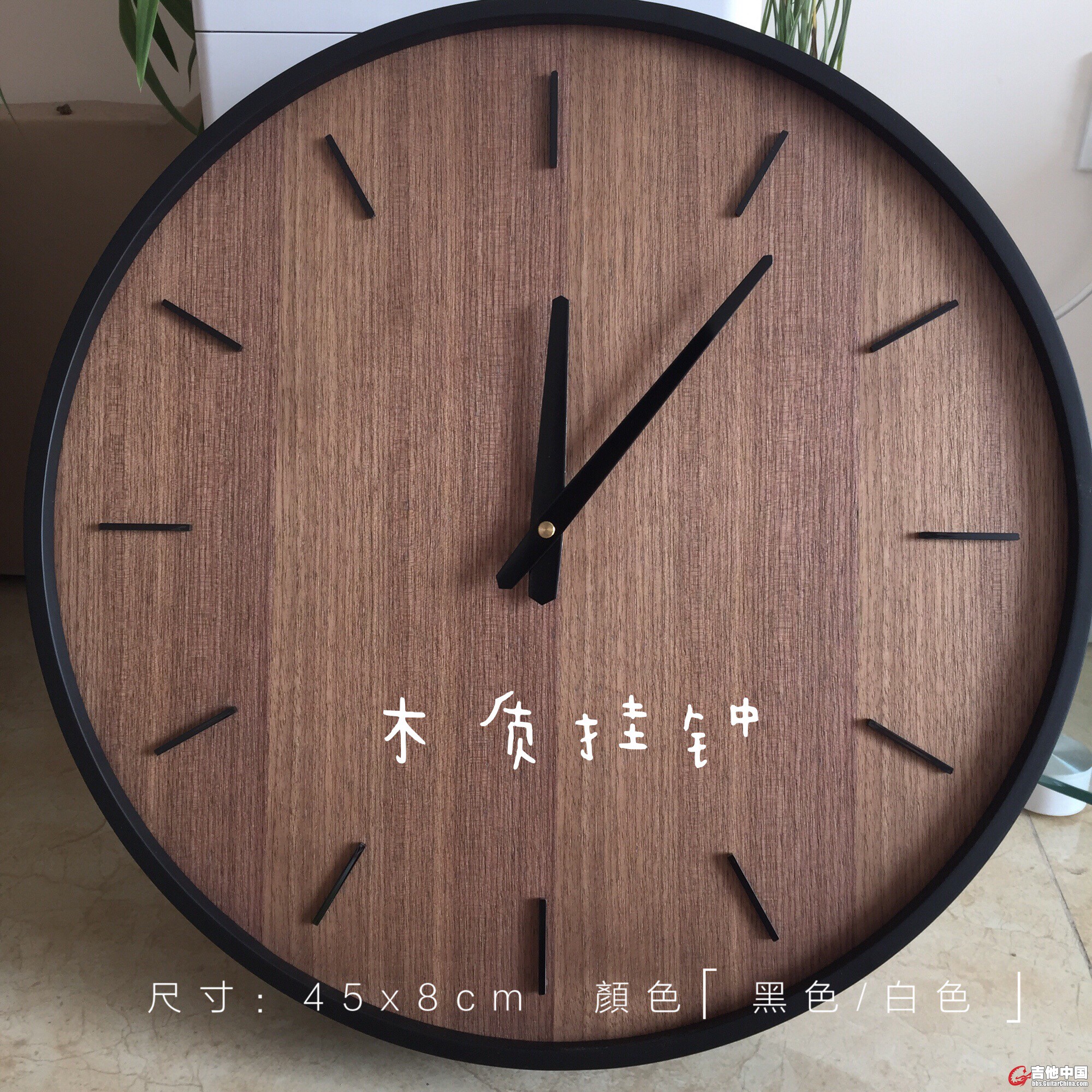 黑色挂钟.JPG