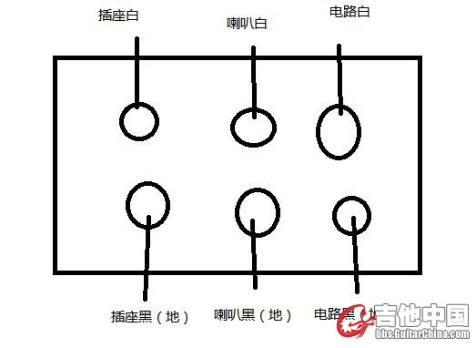 开关接线图，实际要用表测试一下，应该是这个顺序