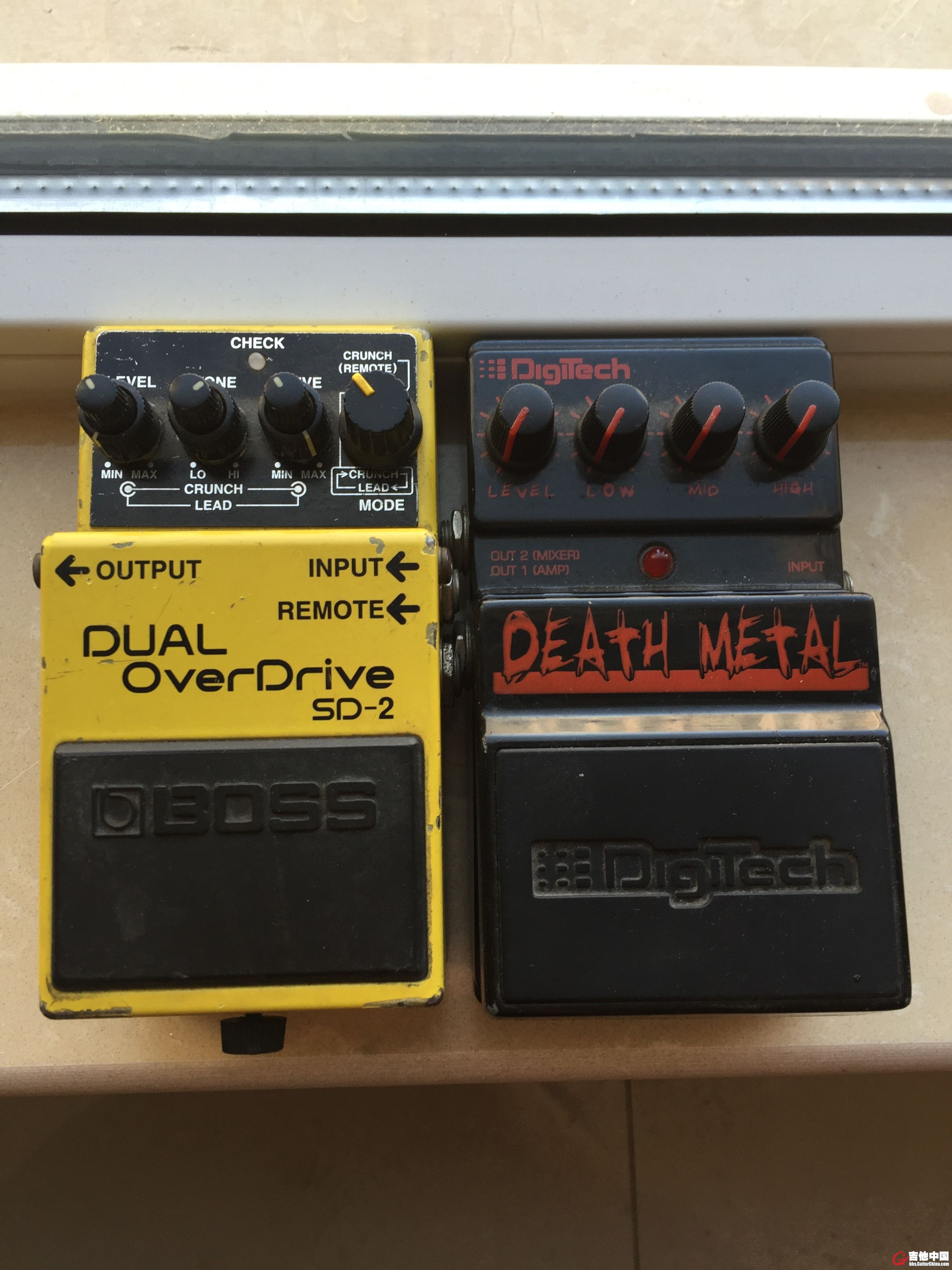 黄色为 Boss 过载 黑色是DIGITECH METAL