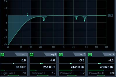 吉他轨Post EQ