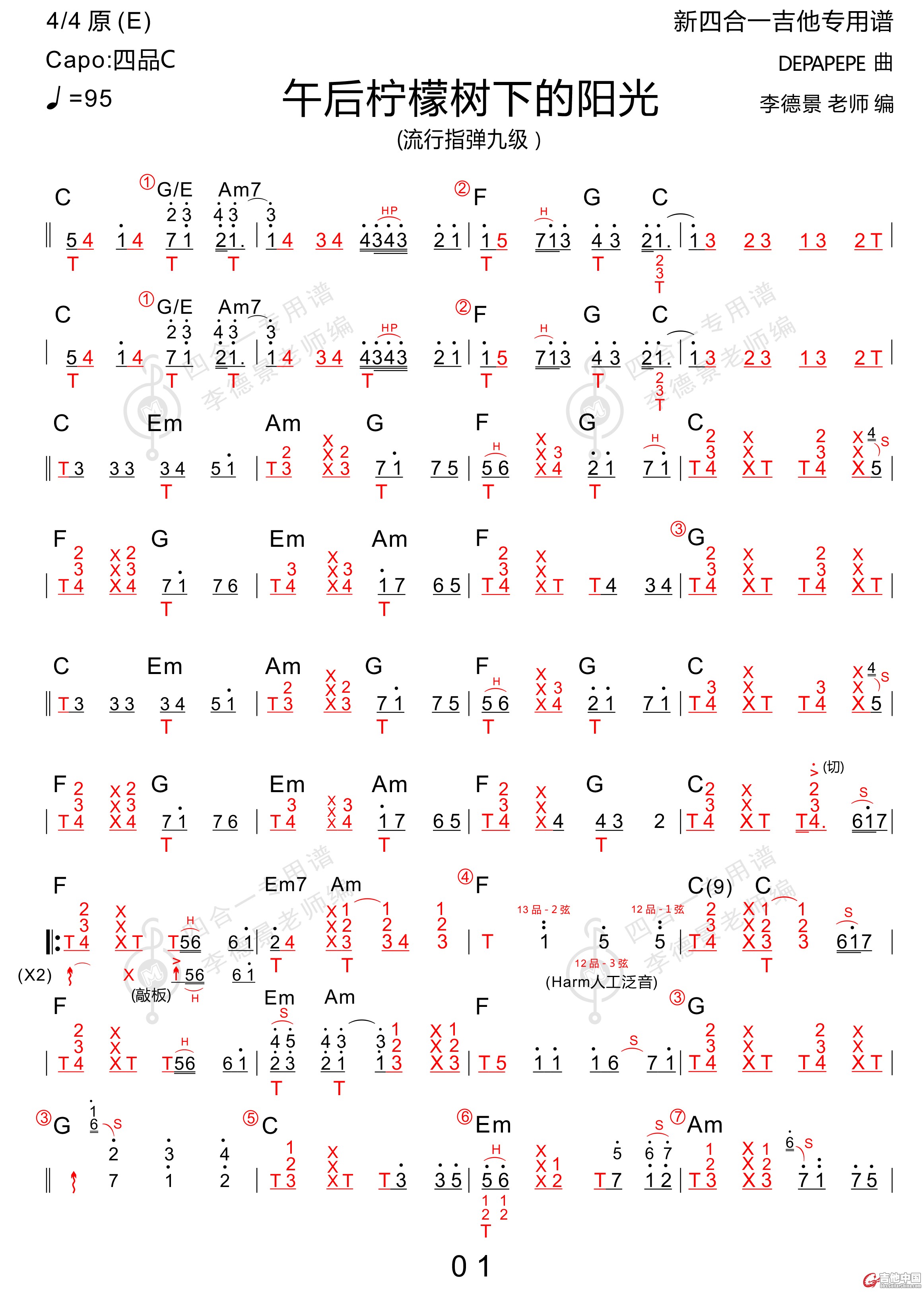 午后柠檬树下的阳光(DEPAPEPE单吉他) -1.jpg