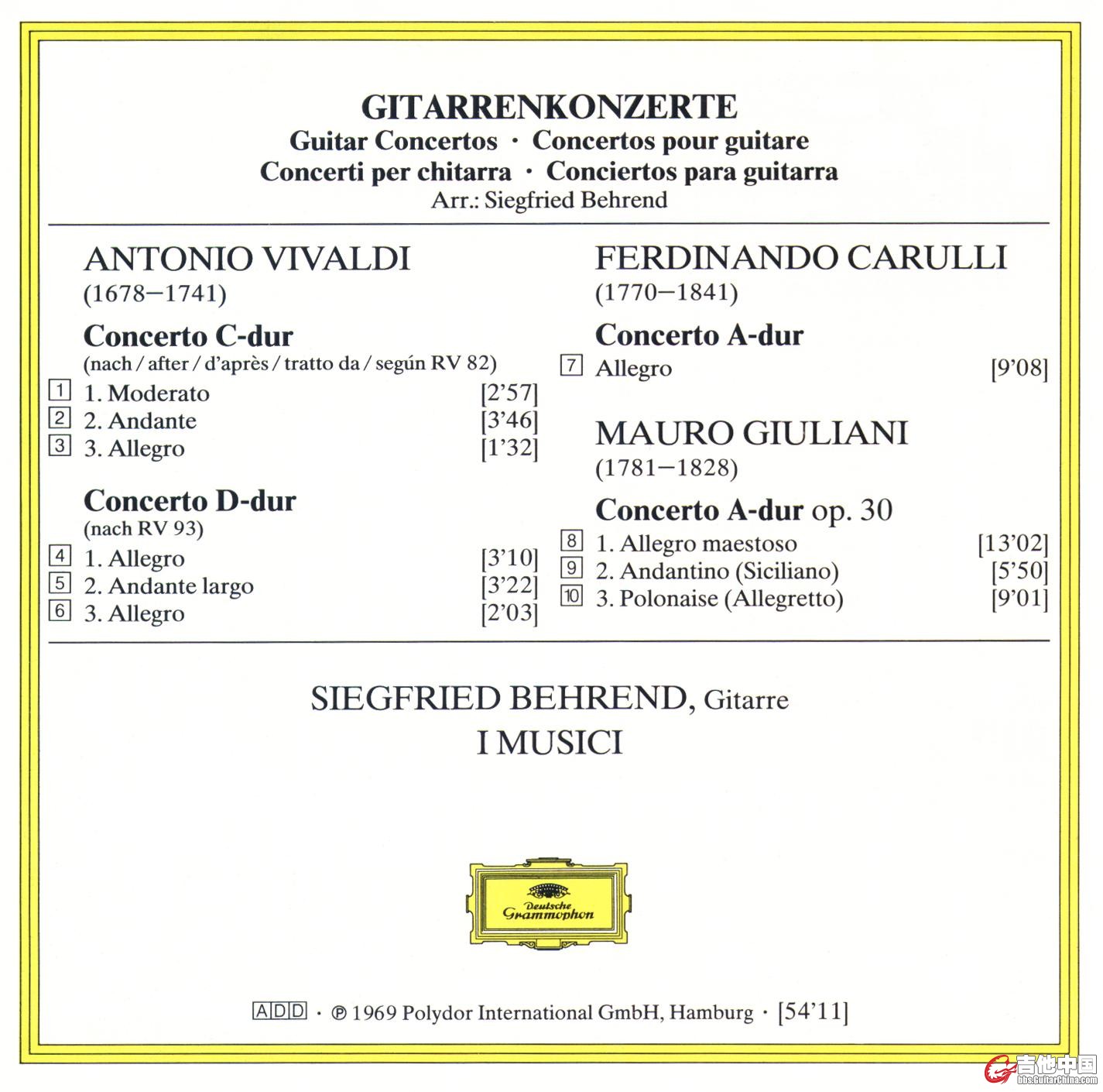 维瓦尔第Vivaldi卡露里Carulli朱利亚尼Giuliani吉他协奏曲Guitar Concertos 2.JPG.jpg