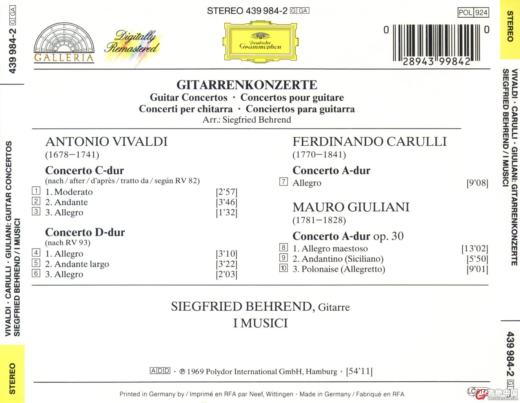 维瓦尔第Vivaldi卡露里Carulli朱利亚尼Giuliani吉他协奏曲Guitar Concertos 1.JPG.jpg