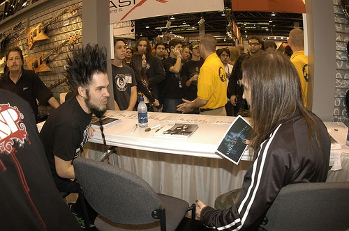 Wayne Static (Static-X) and Alexi Leiho (Children of Bodom)02