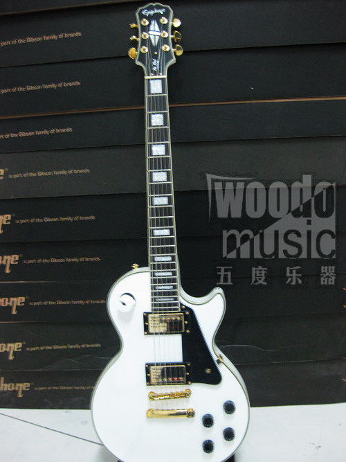 EPIPHONE LP CUSTOM 白色金硬件 1.JPG