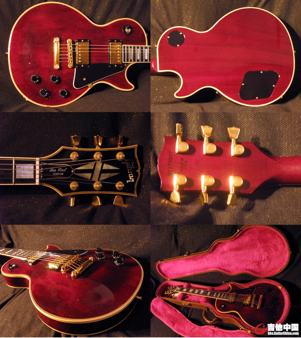 1990 Gibson Les Paul Custom wine red