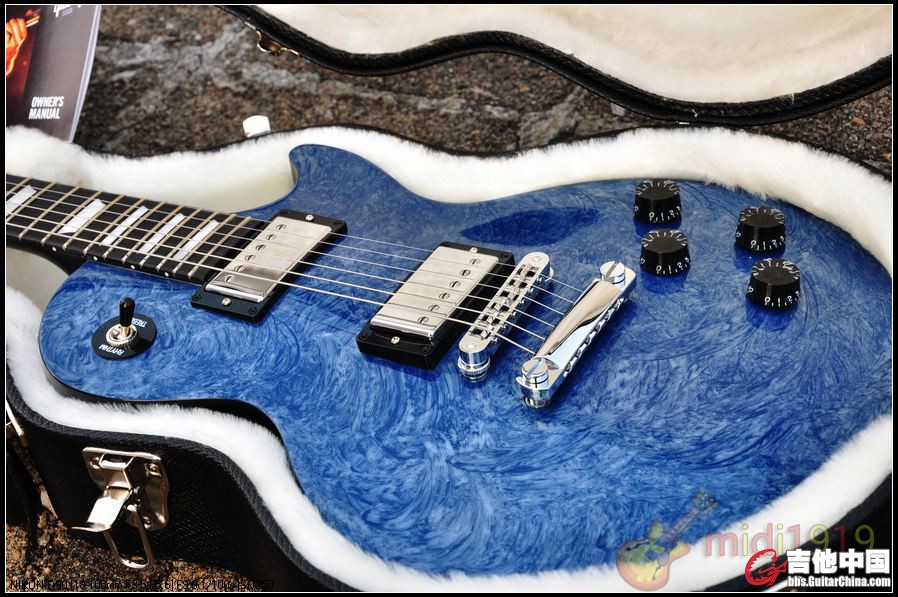 Gibson Les Paul Studio Swirl 蓝'.JPG