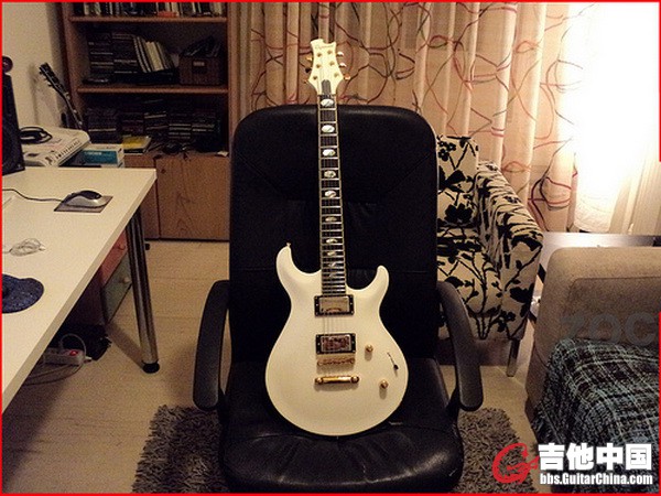 Caparison Angelus Custom guitar in his Studio.jpg