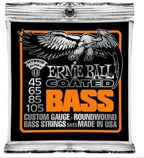 【Ernie Ball】 3833 覆膜贝司琴弦 45-105