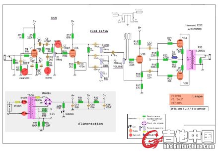 馬歇爾 G-1.電路圖